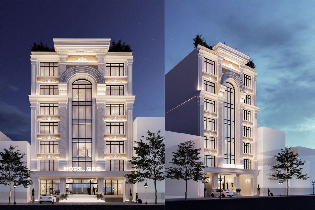 thiết kế khách sạn phong cách Tân Cổ Điển thiết kế khách sạn phong cách Tân Cổ Điển