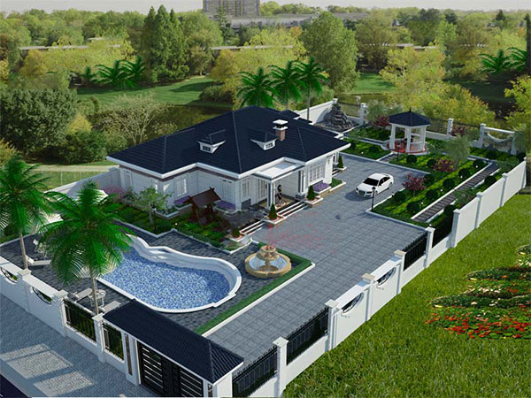 2 - Thiết kế biệt thự sân vườn đẹp, hiện đại cần lưu ý những gì ? 2 - Thiết kế biệt thự sân vườn đẹp, hiện đại cần lưu ý những gì ?