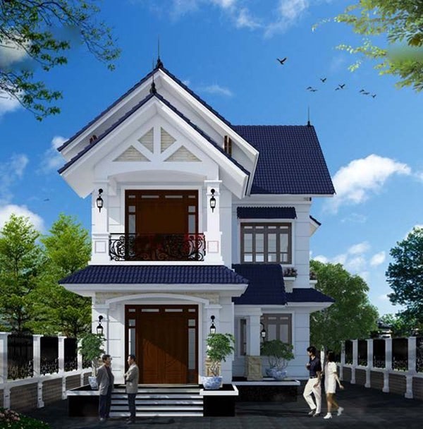 24 - Những mẫu thiết kế nhà phố 2 tầng đẹp nhất năm 2022 Mẫu Thiết Kế Nhà 2 Tầng Chữ L