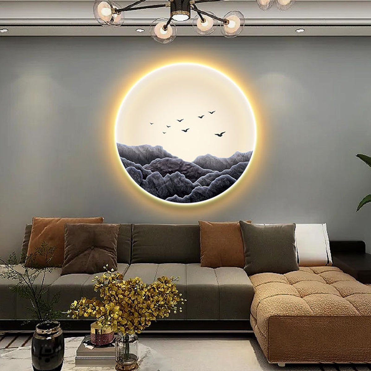 Tranh Tráng Gương Đính Đá Led 3d Tp Vũng Tàu 2 tranh tráng gương đính đá LED 3D Vũng Tàu