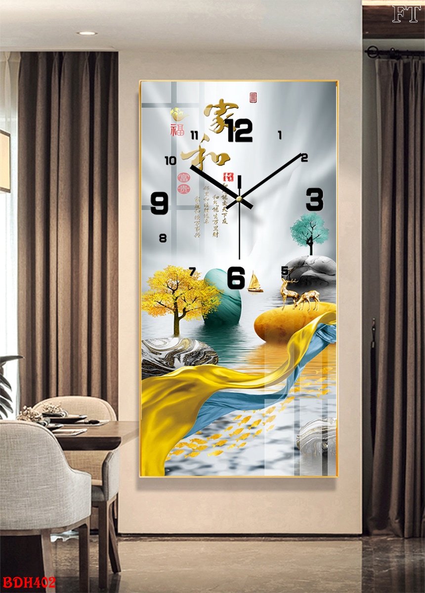 Tranh Đồng Hồ Tráng Gương Nha Trang tranh phong cảnh