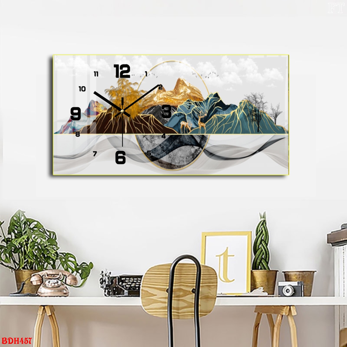 BDH457 - Tranh Led 3D Đồng Hồ Hà Tĩnh Giá Tận Xưởng Tranh Led 3D Đồng Hồ Hà Tĩnh