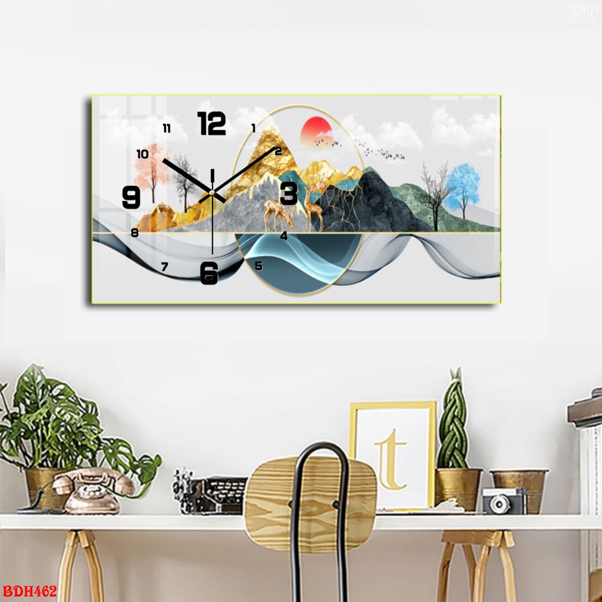 BDH462 - Tranh Led 3D Đồng Hồ Hà Tĩnh Giá Tận Xưởng Tranh Led 3D Đồng Hồ Hà Tĩnh