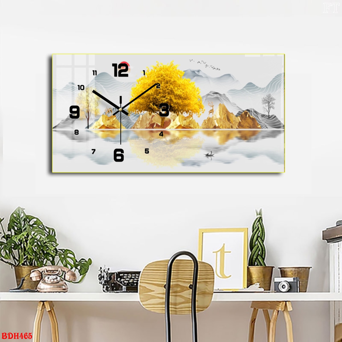 BDH465 - Tranh Led 3D Đồng Hồ Hà Tĩnh Giá Tận Xưởng Tranh Led 3D Đồng Hồ Hà Tĩnh