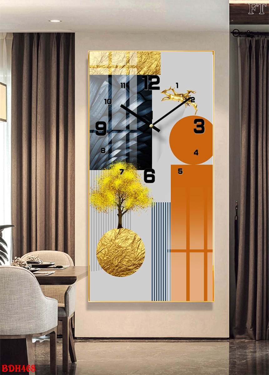 BDH468 - Tranh Led 3D Đồng Hồ Hà Tĩnh Giá Tận Xưởng Tranh Led 3D Đồng Hồ Hà Tĩnh