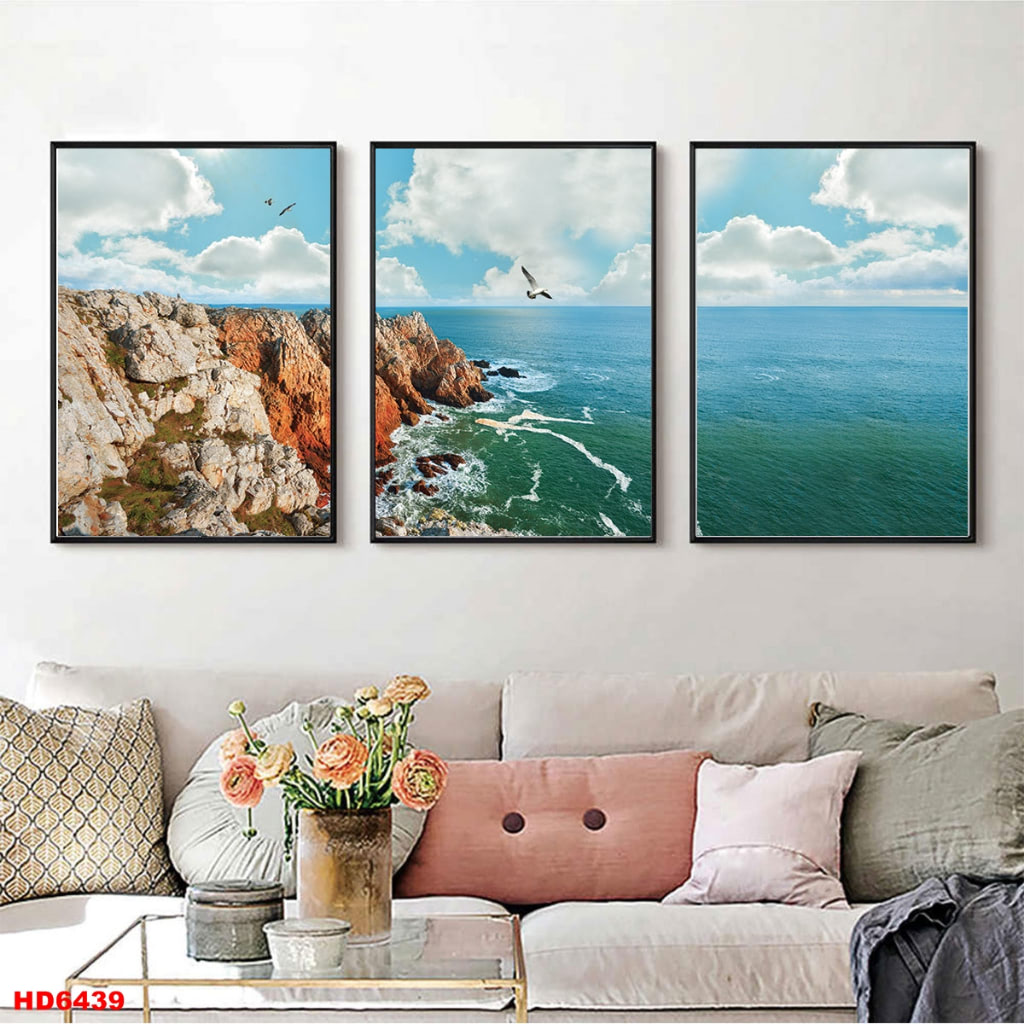 Bo 3 Tranh Canvas Co Vien Hien Dai Trang Tri Quan Ca Phe Tra Sua OOHA Decor 1 - TRANH CANVAS ĐÀ NẴNG TREO TƯỜNG tranh canvas Đà Nẵng