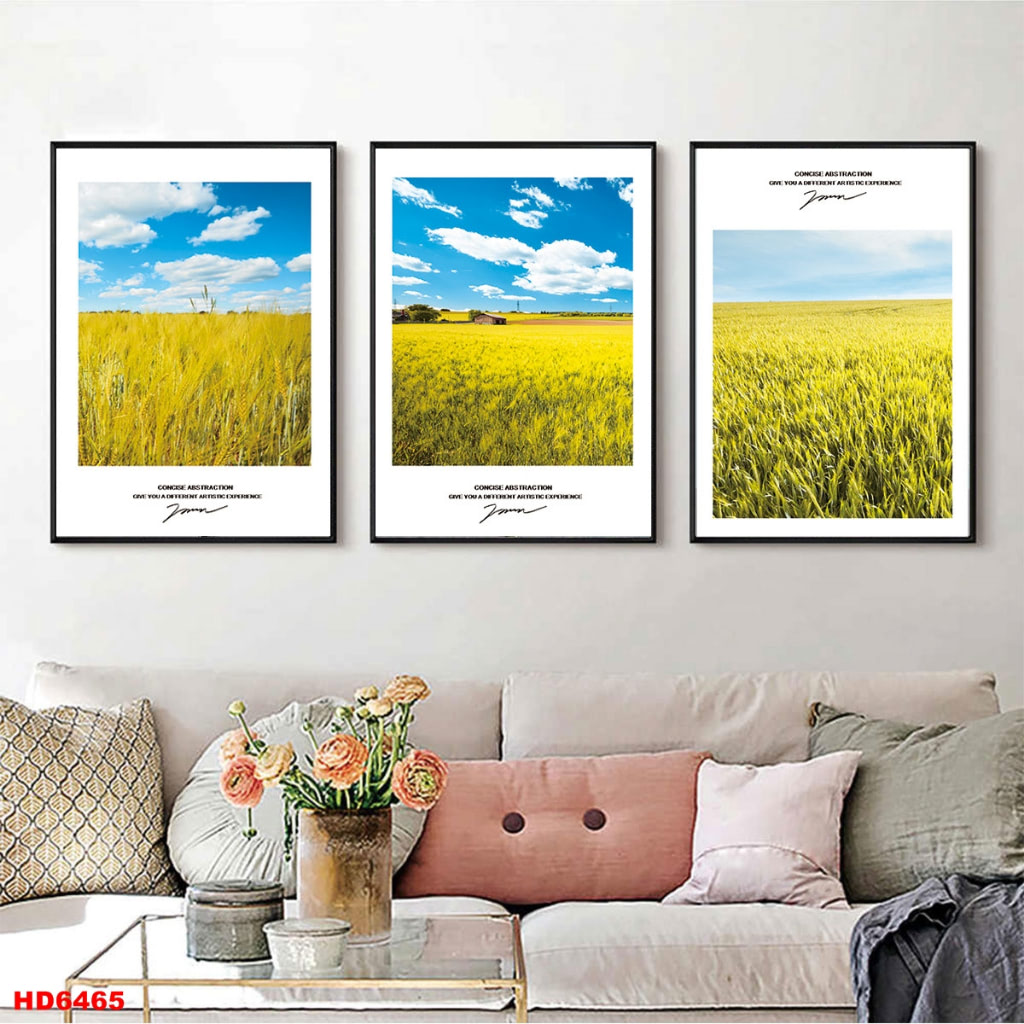 Bo 3 Tranh Canvas Co Vien Hien Dai Treo Tuong Trang Tri Cua hang OHA Decor 1 - TRANH CANVAS TPHCM GIÁ TẬN XƯỞNG UY TÍN NHẤT HIỆN NAY tranh canvas TPHCM