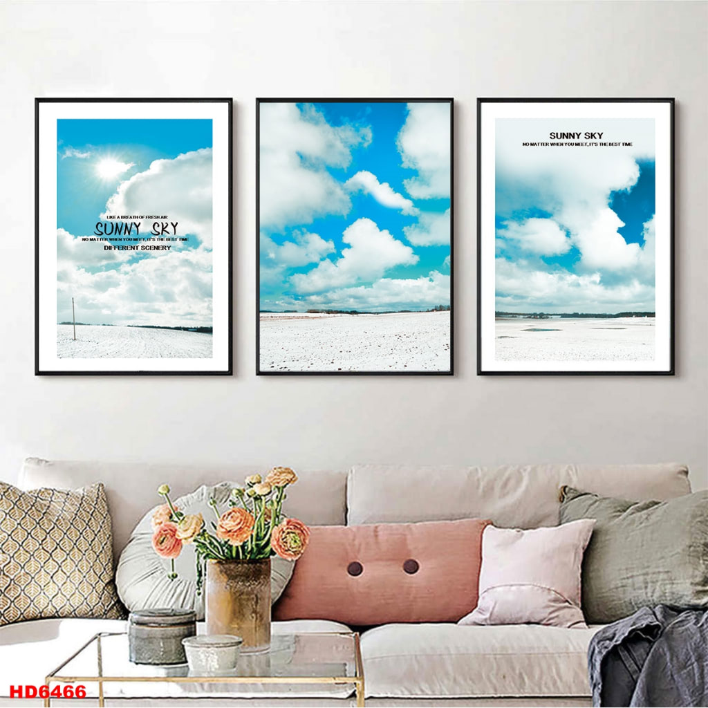 Bo 3 Tranh Canvas Co Vien Hien Dai Treo Tuong Trang Tri Cua hang OHA Decor 2 - TRANH CANVAS ĐÀ NẴNG TREO TƯỜNG tranh canvas Đà Nẵng