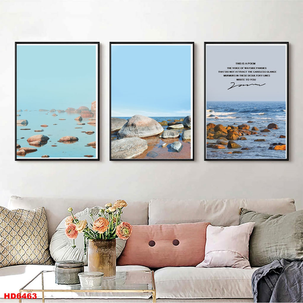 Bo 3 Tranh Canvas Co Vien Hien Dai Treo Tuong Trang Tri Cua hang OHA Decor - TRANH CANVAS TPHCM GIÁ TẬN XƯỞNG UY TÍN NHẤT HIỆN NAY tranh canvas TPHCM