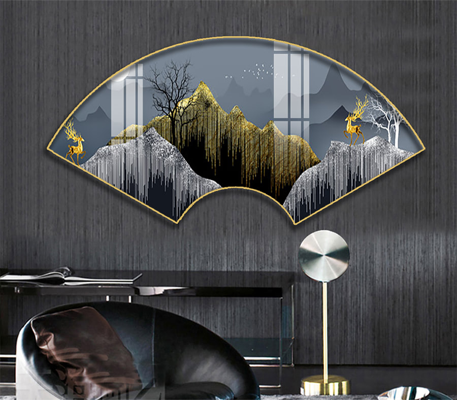 C 001 拷贝 - Tranh Quạt Tráng Gương 3D Led Độc Đáo Cho Không Gian Sống Của Bạn Tranh quạt tráng gương 3D Led
