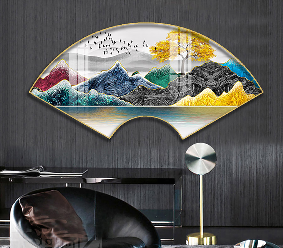 C 002 拷贝 - Tranh Quạt Tráng Gương 3D Led Độc Đáo Cho Không Gian Sống Của Bạn Tranh quạt tráng gương 3D Led