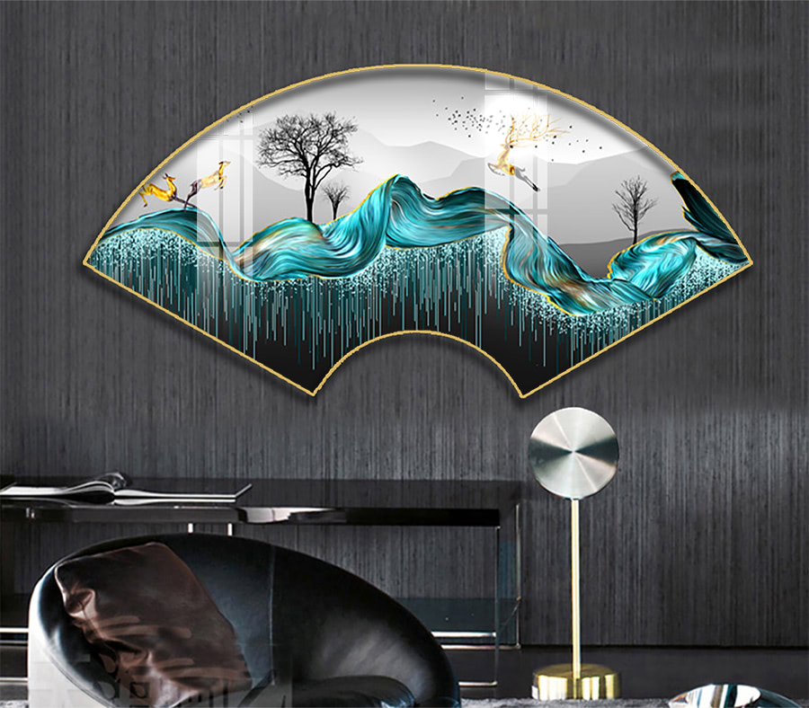 C 003 拷贝 - Tranh Quạt Tráng Gương 3D Led Độc Đáo Cho Không Gian Sống Của Bạn Tranh quạt tráng gương 3D Led