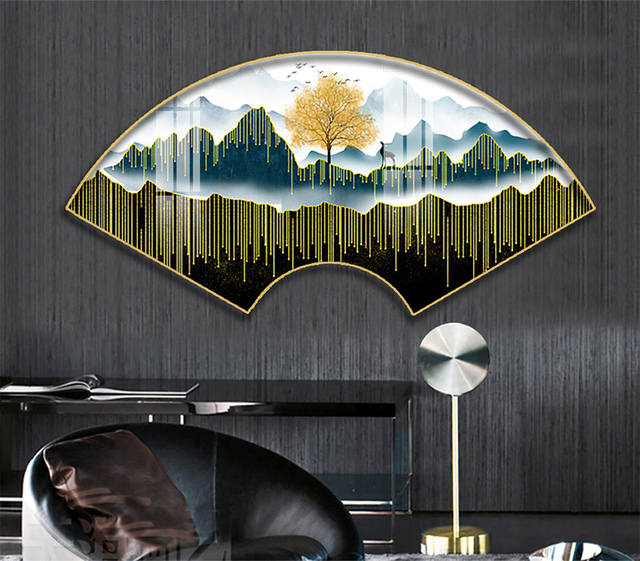 C 004 拷贝 - Tranh Quạt Tráng Gương 3D Led Độc Đáo Cho Không Gian Sống Của Bạn Tranh quạt tráng gương 3D Led