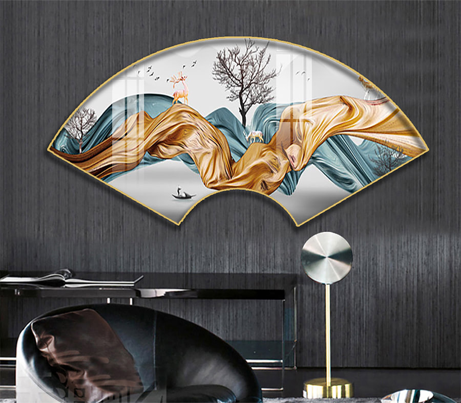 C 005 拷贝 - Tranh Quạt Tráng Gương 3D Led Độc Đáo Cho Không Gian Sống Của Bạn Tranh quạt tráng gương 3D Led