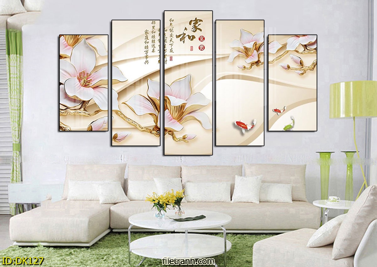 DK127 - Tranh Led 3D Đính Đá TPHCM Phong Cảnh Tranh Led 3D Đính Đá TPHCM