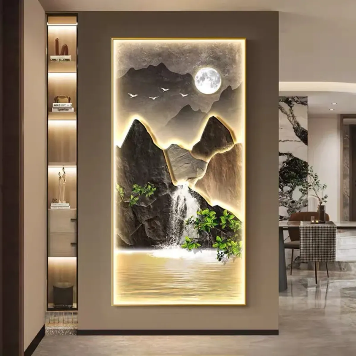 MUA TRANH TRÁNG GƯƠNG 3D LED SÀI GÒN 1 Tranh tráng gương 3D LED Sài Gòn