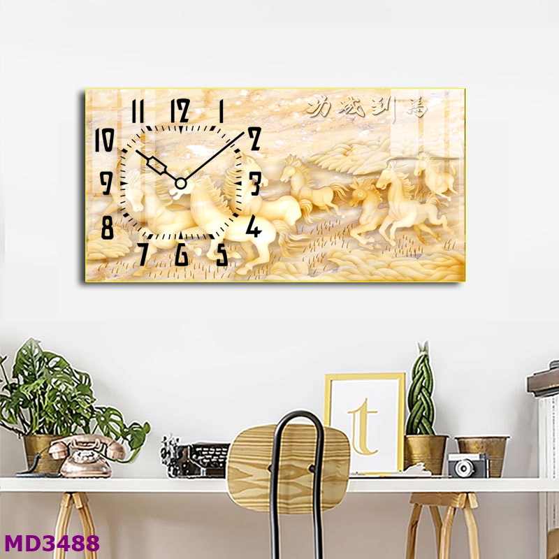 MD3488 - MUA TRANH LED 3D ĐỒNG HỒ Ở GIA LAI SANG-XỊN-MỊN 2023 Tranh LED 3D đồng hồ Gia Lai