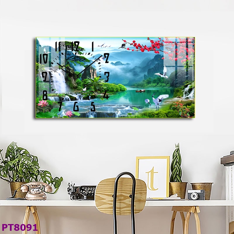 PT8091 - MUA TRANH LED 3D ĐỒNG HỒ Ở GIA LAI SANG-XỊN-MỊN 2023 tranh LED 3D đồng hồ Gia Lai