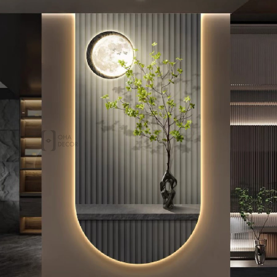 Tranh Tráng Gương 3D Led Phong Cảnh