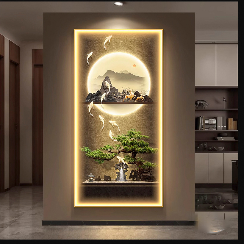 TRANH TRÁNG GƯƠNG 3D LED NGHỆ AN CHO PHÒNG KHÁCH