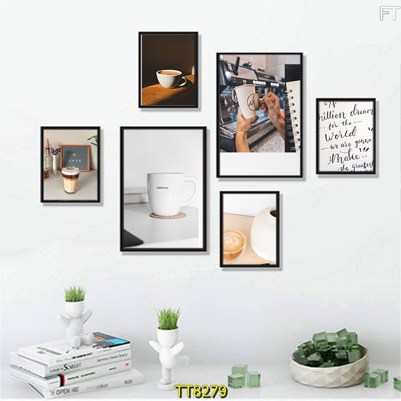 TT8279 - TRANH BỘ KIÊN GIANG CHO QUÁN CAFE SANG TRỌNG Kiểu tranh bộ Kiên Giang mở rộng, làm sáng không gian