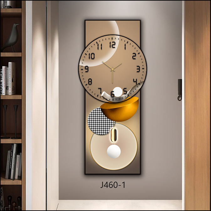 Tranh Dong Ho Treo Tuong Long Ghep Hien Dai Trang Guong Cao Cap OHA Decor - TRANH LỒNG GHÉP Ở QUẢNG BÌNH PHÒNG KHÁCH tranh lồng ghép đồng hồ