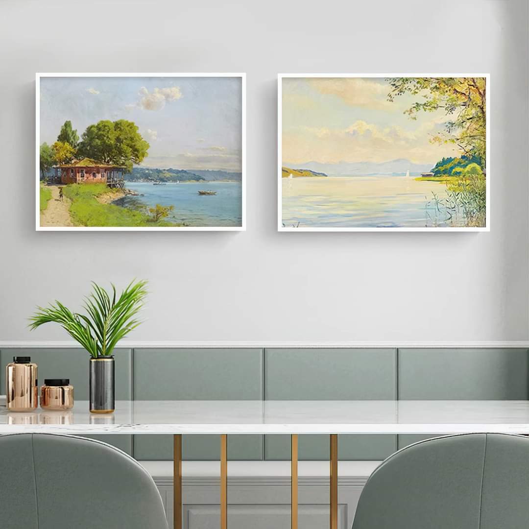 Tranh canvas có viền