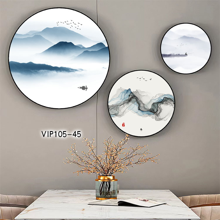 VIP105 45 - TRANH TRÒN Ở LONG AN NGHỆ THUẬT SANG TRỌNG 2023 Tranh 3 ảnh tròn đặc trưng Long An