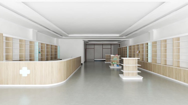 thi cong quay thuoc tay tien che o hoi an 2 - Thi Công Quầy Thuốc Tây Tiền Chế Ở Hội An – OhaDecor Thi Công Quầy Thuốc Tây Tiền Chế Ở Hội An