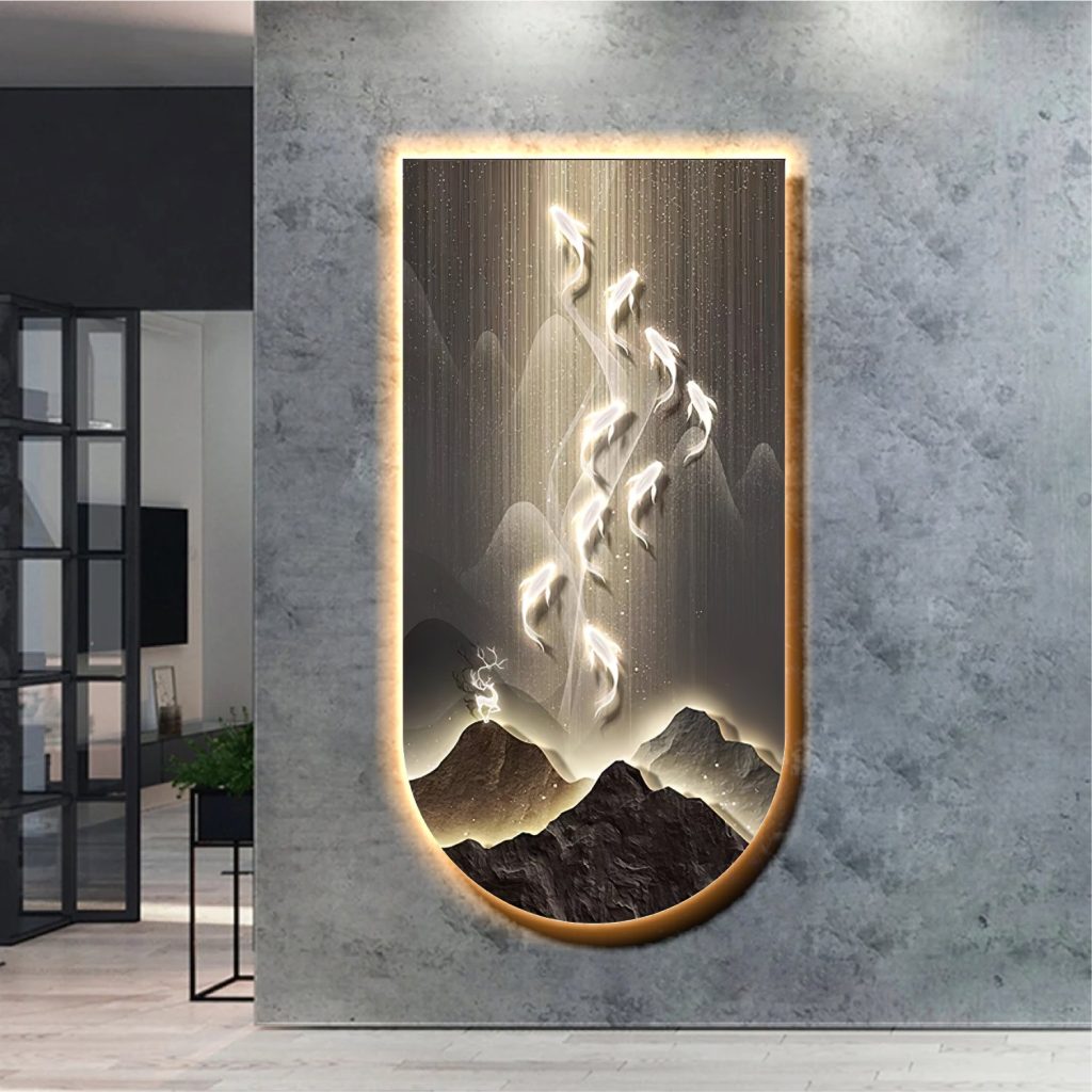 Mua Tranh LED 3D Đính Đá Nghệ An hot nhất 2026 4 tranh LED 3D đính đá Nghệ An