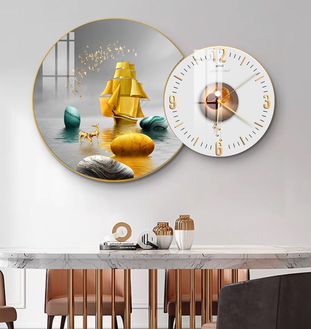 MUA TRANH ĐỒNG HỒ TRÁNG GƯƠNG Ở BÌNH THUẬN UY TÍN 4 Tranh đồng hồ tráng gương ở Bình Thuận