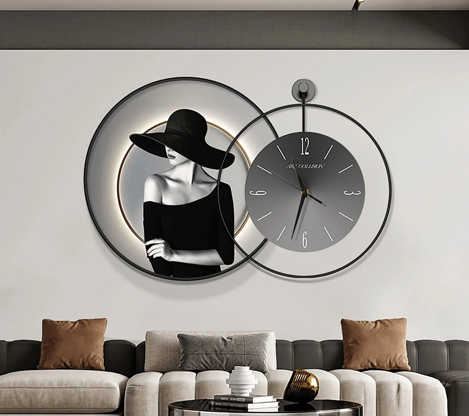 tranh LED 3D đồng hồ ở Bình Dương