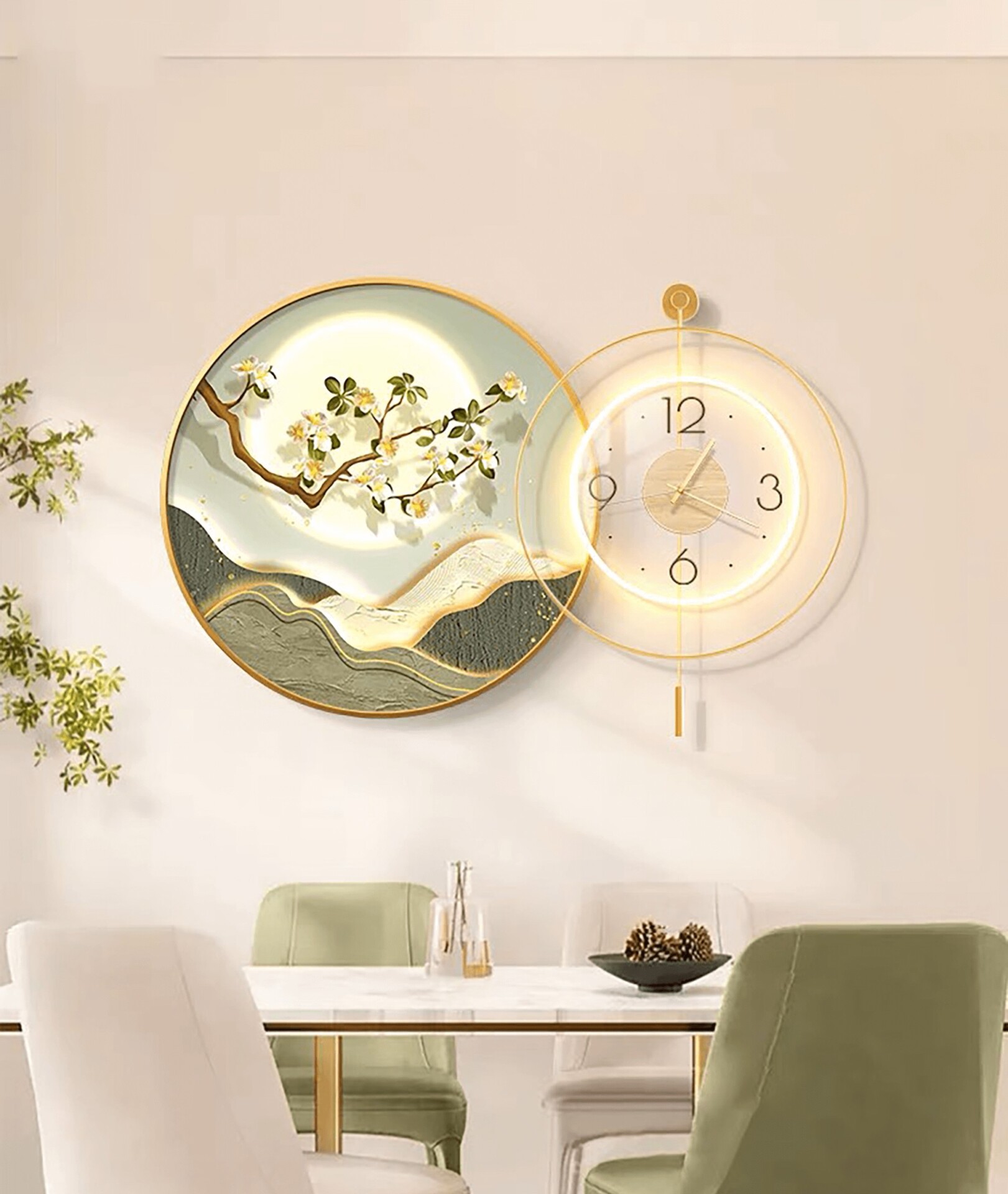 Mua Tranh LED 3D Đồng Hồ Ở Đồng Nai Cực Chất 2 tranh led 3d đồng hồ ở đồng nai