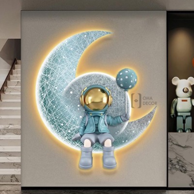 tranh led 3d o tphcm03 - TRANH LED 3D Ở TP HCM HIỆN ĐẠI tranh LED 3D phi hành gia