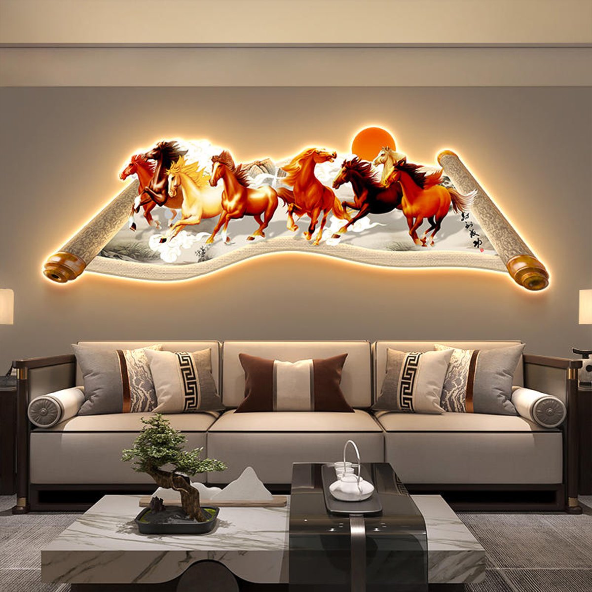TRANH TRÁNG GƯƠNG 3D LED ĐỒNG NAI CHO CAFE 1 tranh tráng gương 3D LED Đồng Nai