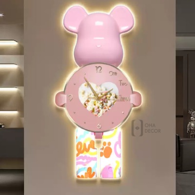 tranh trang guong dong ho nghe an09 - Tranh Tráng Gương 3D Led Đồng Hồ Hà Nội Mà Bạn Nên Biết – Ohadecor file tranh in ấn theo yêu cầu gấu bearbrick