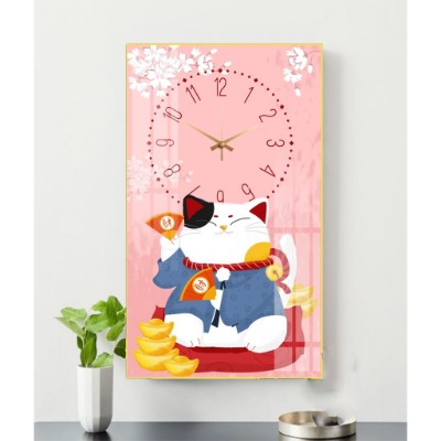 tranh trang guong dong ho tphcm02 - MUA TRANH TRÁNG GƯƠNG ĐỒNG HỒ TP HCM tranh tráng gương đồng hồ mèo may mắn