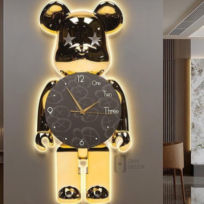 tranh trang guong dong ho tphcm04 - MUA TRANH TRÁNG GƯƠNG ĐỒNG HỒ TP HCM tranh tráng gương đồng hồ gấu Bearbrick