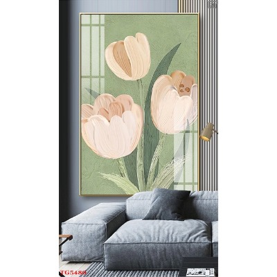 tranh trang guong thuong o nghe an04 - TRANH TRÁNG GƯƠNG THƯỜNG Ở NGHỆ AN HOA LÁ tranh tráng gương thường mộc mạc