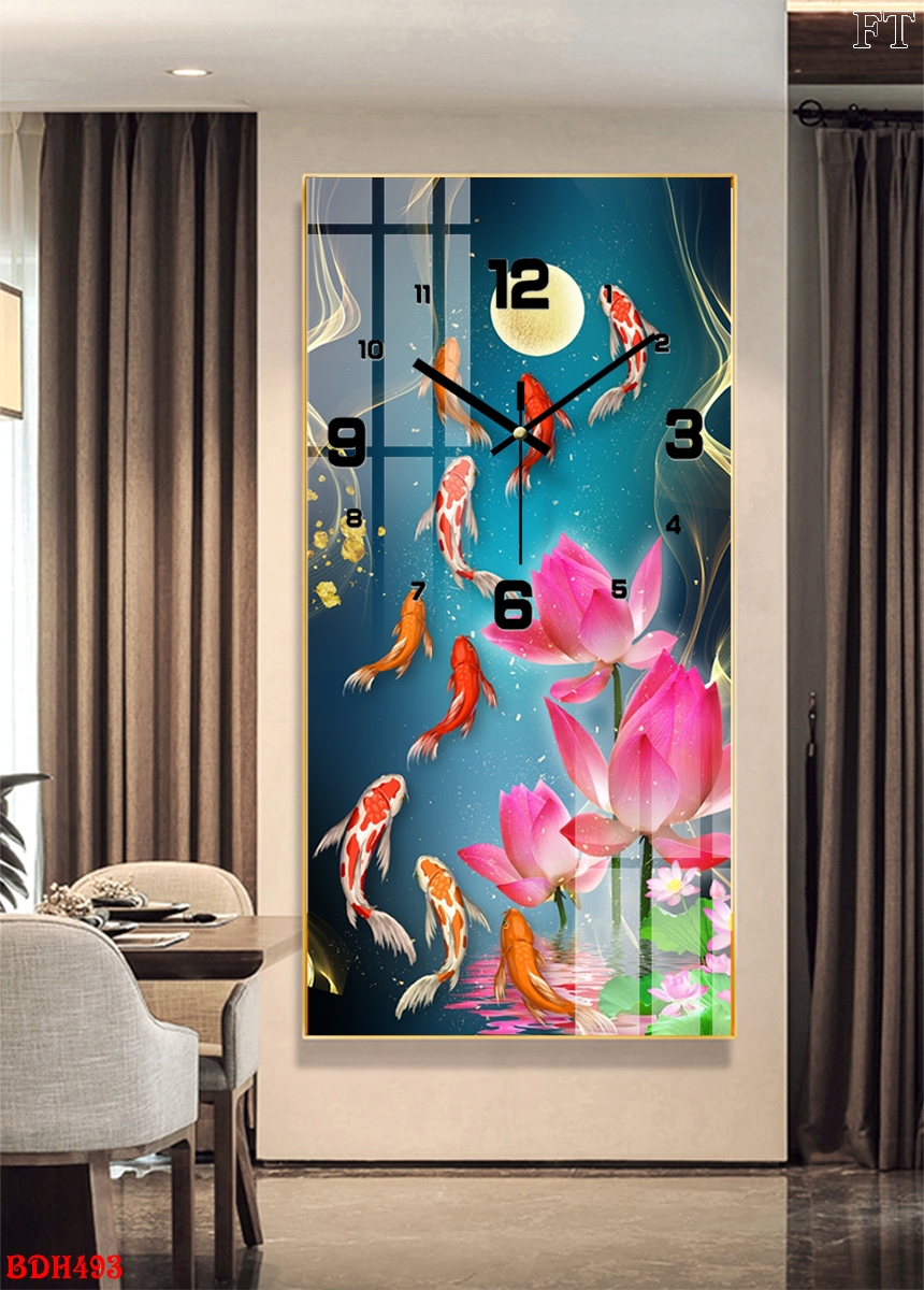 BDH493 - Đồng Hồ Tranh Tráng Gương Nha Trang
