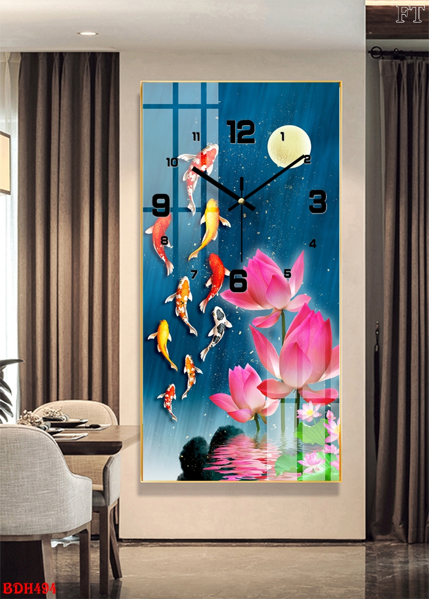 BDH494 - Đồng Hồ Tranh Tráng Gương Nha Trang Ưu điểm của đồng hồ tranh tráng gương Nha Trang của OhaDecor