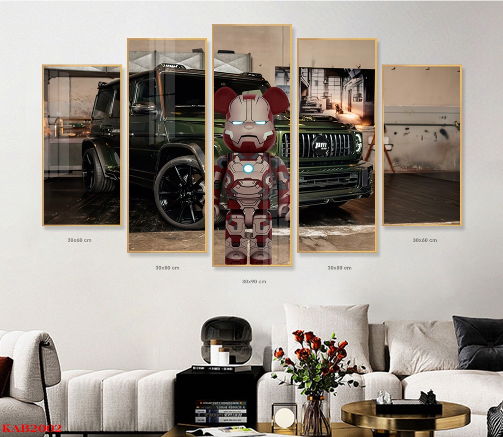 KAB2002 - Tranh Đèn Led BearBrick Ở Phú Thọ KAB2002 - Tranh Đèn Led BearBrick Ở Phú Thọ