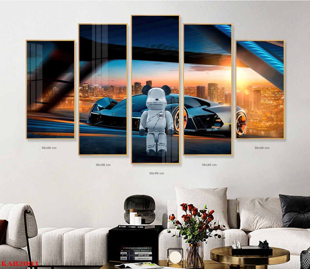 KAB2003 - Tranh Đèn Led BearBrick Ở Phú Thọ KAB2003 - Tranh Đèn Led BearBrick Ở Phú Thọ