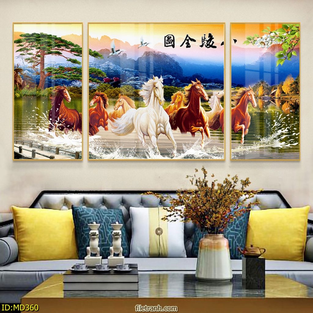 tranh tráng gương mã đáo thành công Đà Nẵng