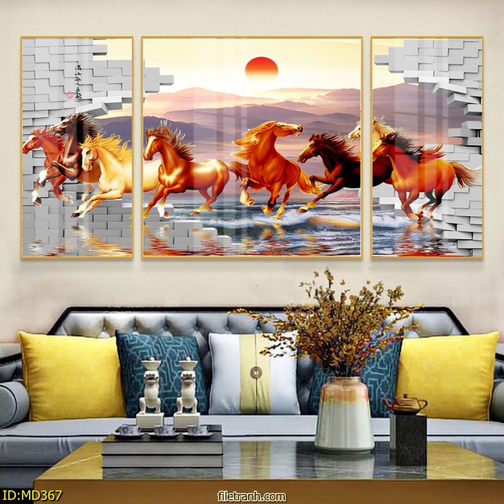 tranh tráng gương mã đáo thành công Đà Nẵng