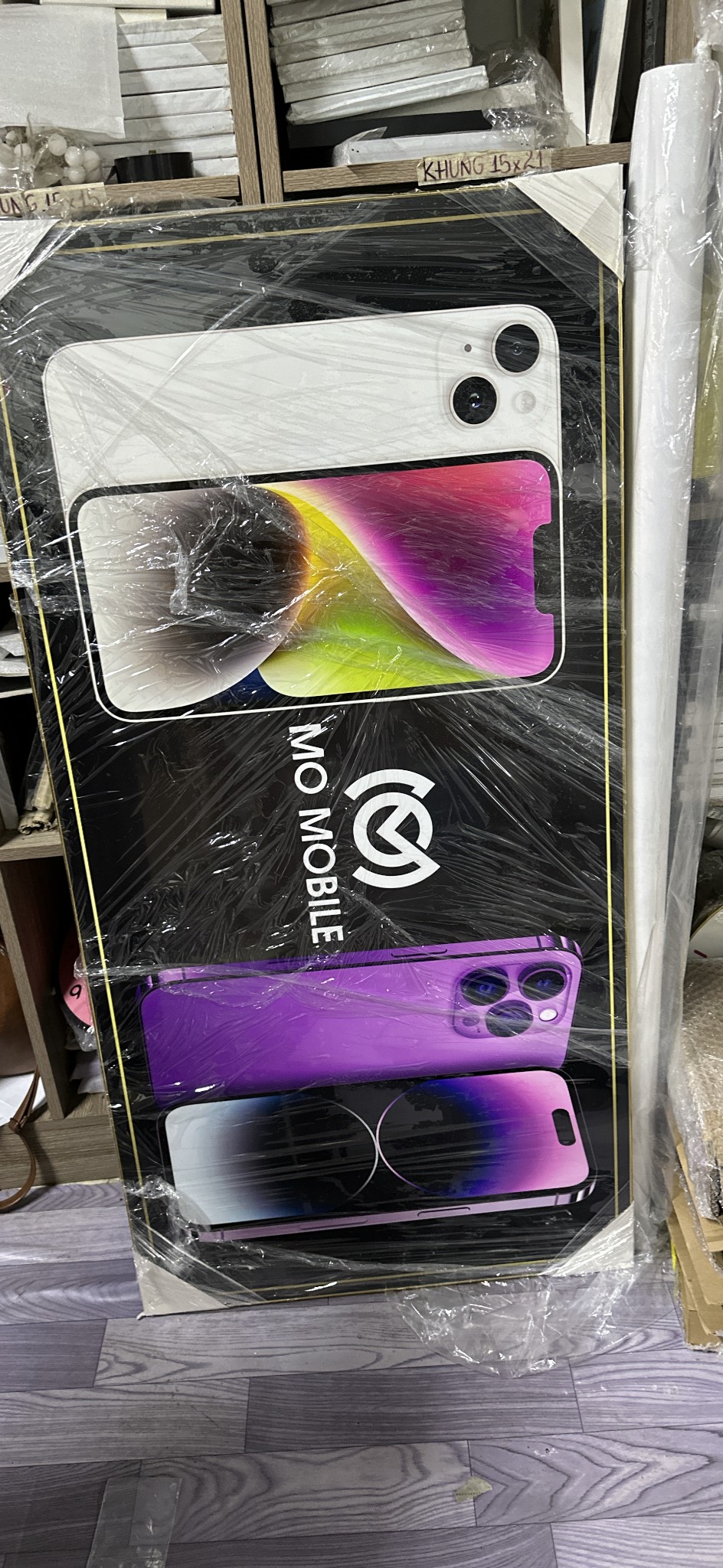 Chất liệu tranh tráng gương Hậu Giang