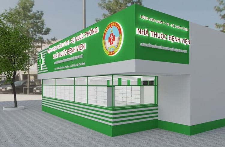 thi công quầy thuốc tiền chế ở đà lạt