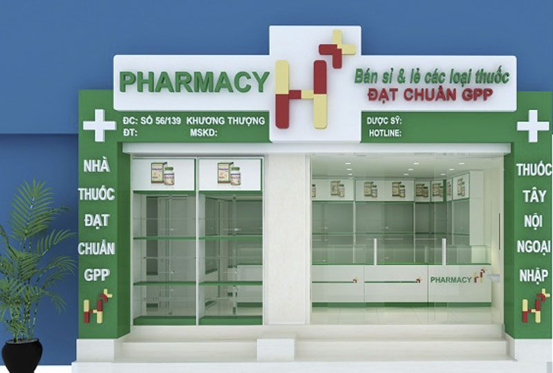 thi cong quay thuoc tay tien che o da nang01 - Thi Công Quầy Thuốc Tây Tiền Chế Ở Đà Nẵng thi công quầy thuốc tiền chế ở Đà Nẵng