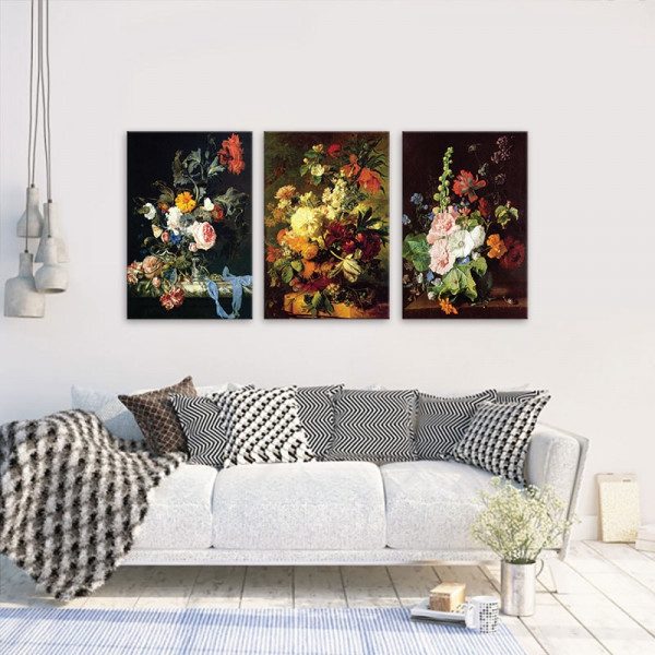 tranh canvas tran vien tphcm cho phong khach06 - Tranh Canvas Tràn Viền TP HCM Cho Phòng Khách tranh canvas tràn viền TP HCM hoa lá