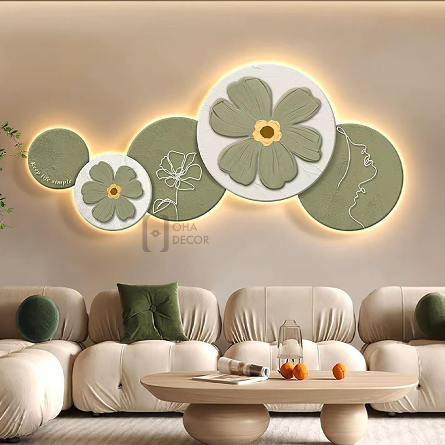 tranh đèn led trang trí tiệm nail ở Đồng Nai
